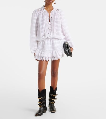 Robe Preya brodée en coton - Marant Etoile - Modalova