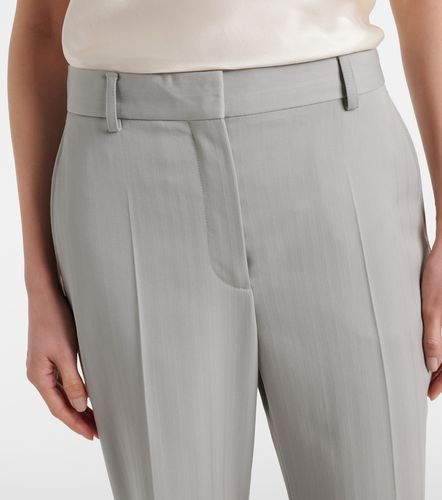 Pantalon bootcut rayé en laine - Stella McCartney - Modalova