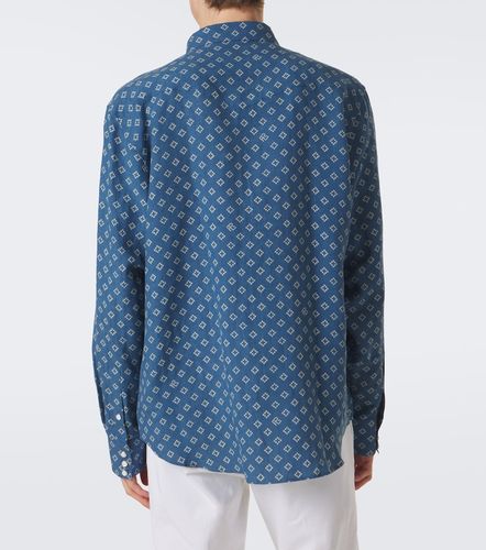 Chemise en lin et soie à imprimé - Ralph Lauren Purple Label - Modalova