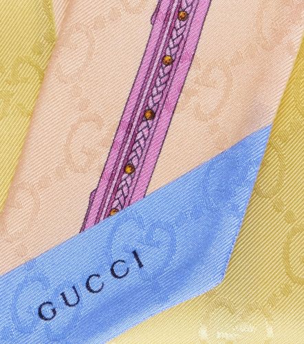 Gucci Foulard GG Horsebit en soie - Gucci - Modalova