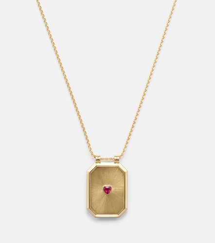 Collier Love en or 18 ct et rubis - Marie Lichtenberg - Modalova