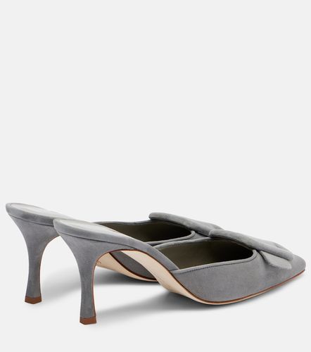 Mules Maysale 70 en daim - Manolo Blahnik - Modalova