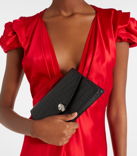 McQueen Pochette Skull Mini en cuir - McQueen - Modalova