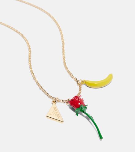 Prada Collier à logo - Prada - Modalova