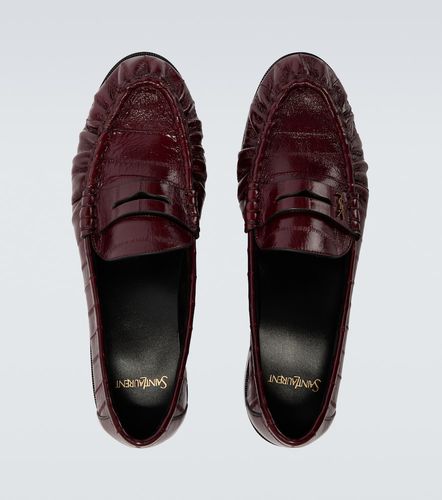 Mocassins Le Loafer en cuir d'anguille - Saint Laurent - Modalova