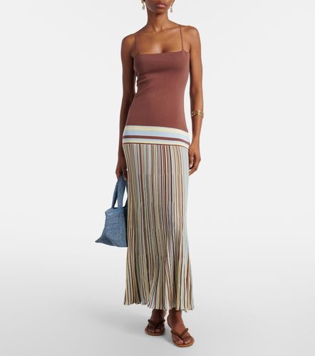 Robe longue Citara rayée en coton mélangé - Faithfull - Modalova