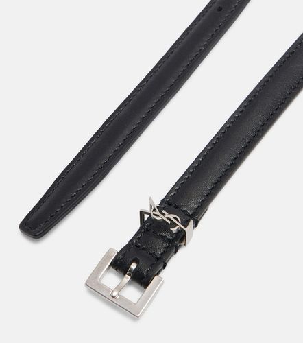 Ceinture Cassandre en cuir - Saint Laurent - Modalova