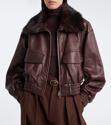 Nour Hammour Veste blouson en cuir - Nour Hammour - Modalova