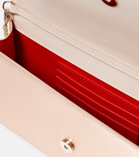 Pochette Loubi54 Small en soie à finitions en cuir - Christian Louboutin - Modalova