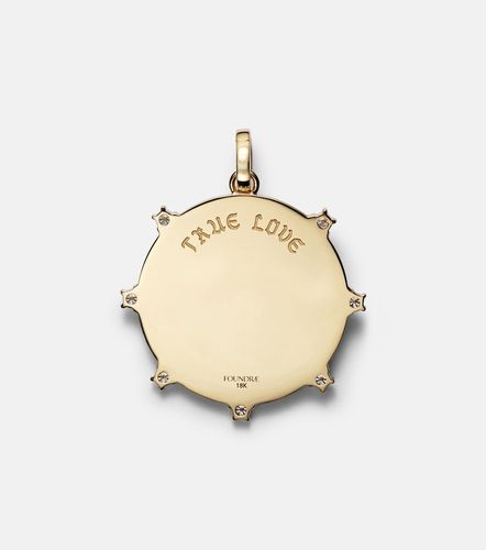 Pendentif Love en or 18 ct et diamants - FoundRae - Modalova