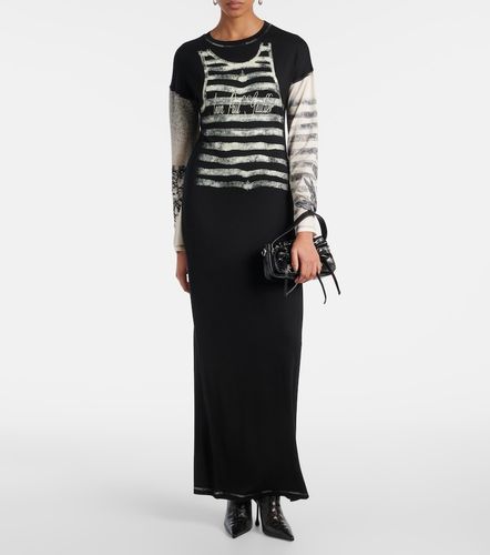 Robe longue en jersey imprimé - Jean Paul Gaultier - Modalova