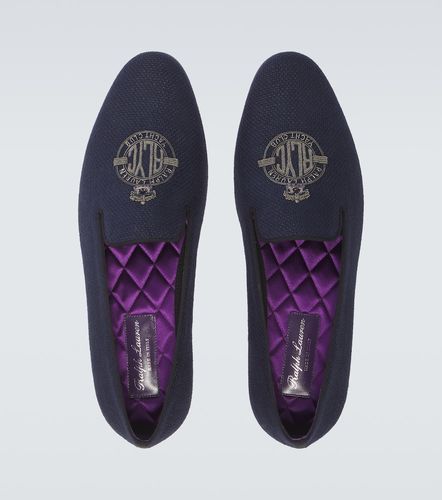 Mocassins Alonzo en lin brodés - Ralph Lauren Purple Label - Modalova