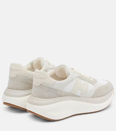 Baskets H696 à plateforme en daim et cuir - Hogan - Modalova