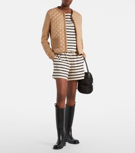 Cardigan matelassé en coton mélangé - Moncler - Modalova