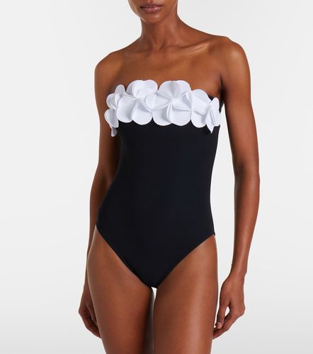 Maillot de bain bandeau Tess à appliqués floraux - Karla Colletto - Modalova
