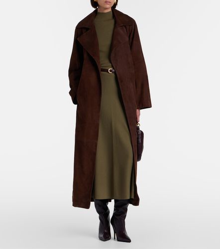Manteau portefeuille Althea en daim - Nour Hammour - Modalova