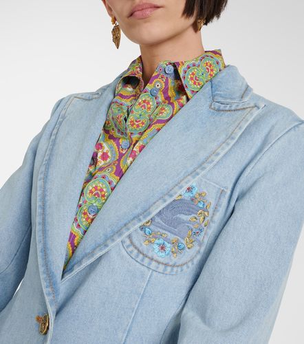 Etro Blazer en denim à broderies - Etro - Modalova