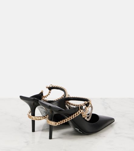 X Jean Paul Gaultier Escarpins slingback en cuir à ornements - Jimmy Choo - Modalova