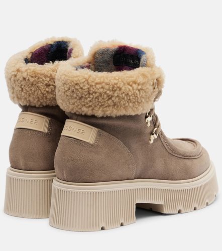 Bottines à lacets Turin en daim et shearling - Bogner - Modalova