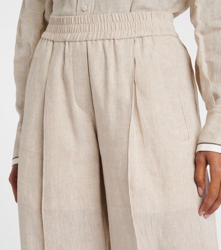Pantalon ample en lin - Brunello Cucinelli - Modalova