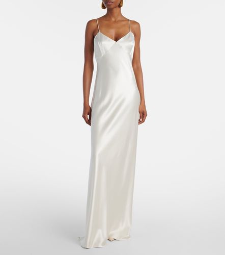 Robe longue en satin de soie - Max Mara - Modalova