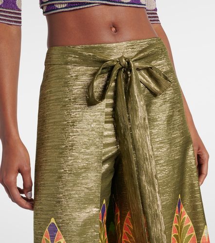 Pantalon ample en soie mélangée - Valentino - Modalova