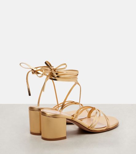 Sandales en cuir métallisé - Gianvito Rossi - Modalova