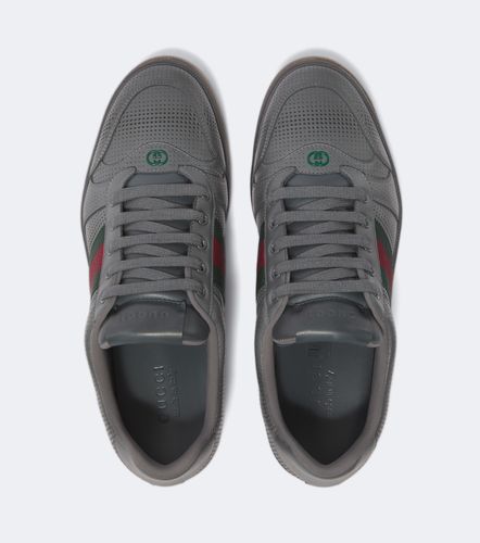 Sneakers Screener en cuir perforé - Gucci - Modalova