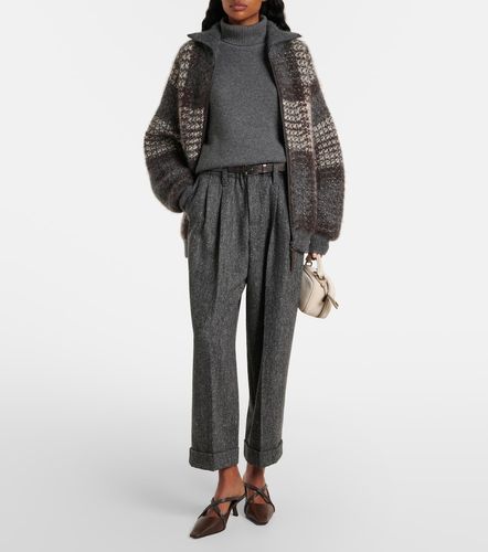 Pantalon fuselé en laine mélangée - Brunello Cucinelli - Modalova
