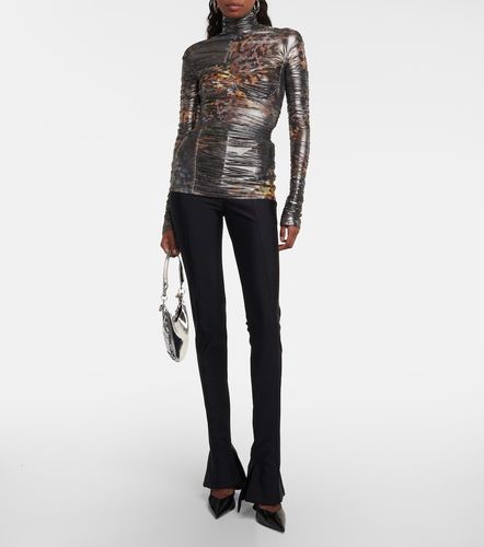 Mugler Top froncé imprimé - Mugler - Modalova