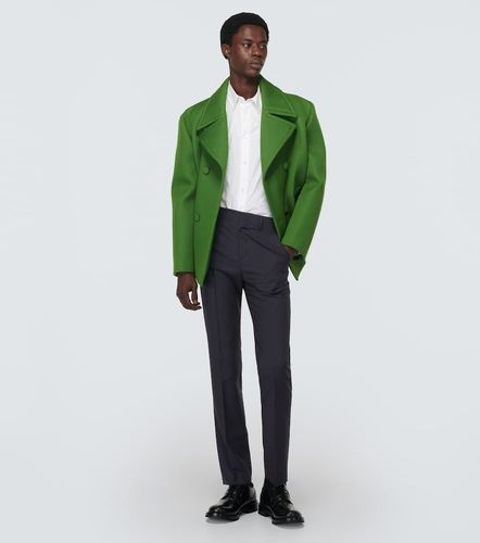 Pantalon droit en laine et mohair - Valentino - Modalova