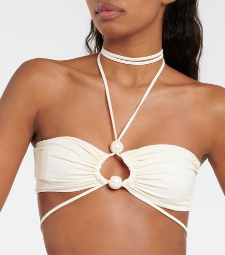 Haut de bikini bandeau à perles - Magda Butrym - Modalova