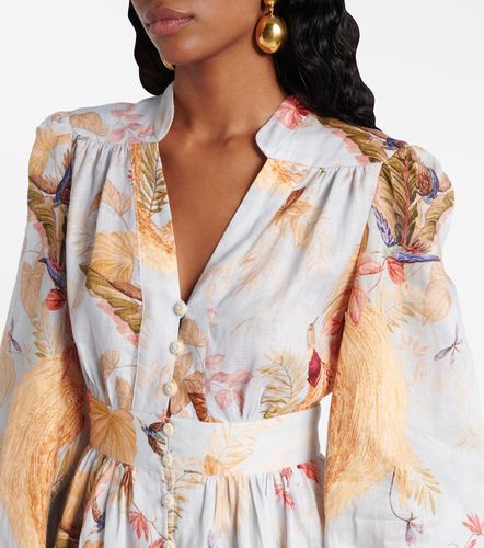 Robe Ascension en lin à fleurs - Zimmermann - Modalova