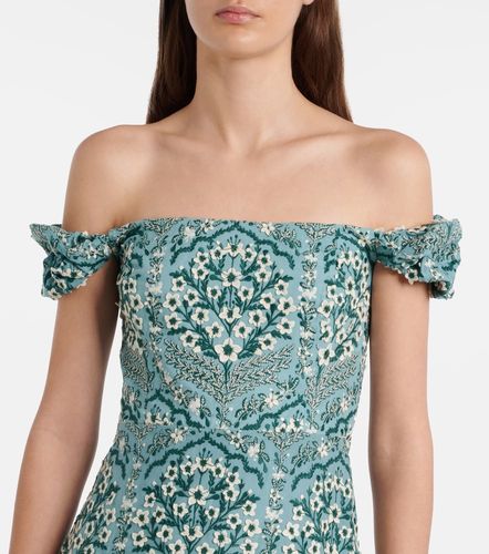 Robe midi Siembra brodée en coton - Agua by Agua Bendita - Modalova