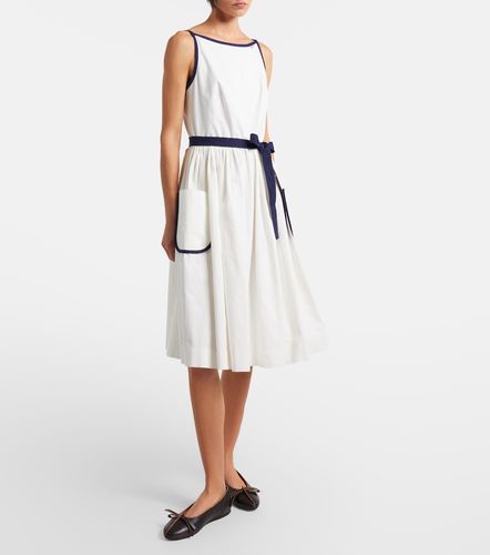 Prada Robe midi en coton et lin - Prada - Modalova