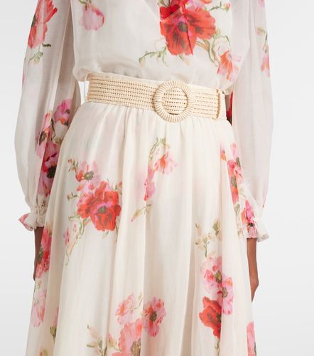 Jupe longue Lightburst en coton et soie à fleurs - Zimmermann - Modalova