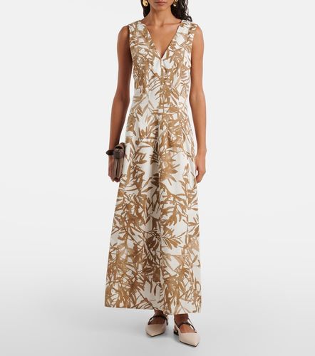 Robe midi imprimée en coton - Brunello Cucinelli - Modalova