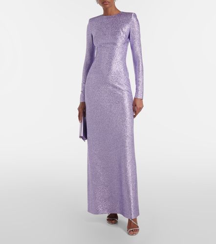Robe longue en lamé - Oscar de la Renta - Modalova