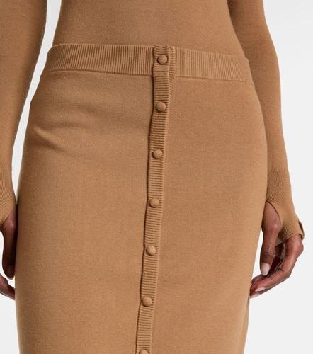 Jupe midi en laine mélangée - Victoria Beckham - Modalova