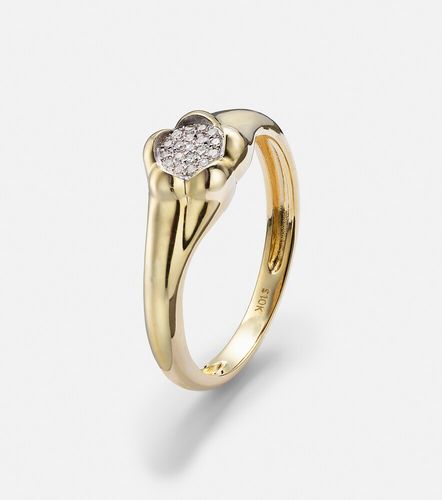 Bague Crosby en or 10 ct et diamants - Stone and Strand - Modalova
