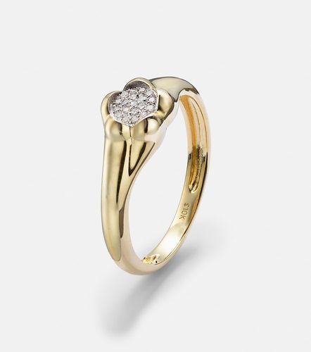 Bague Crosby en or 10 ct et diamants - Stone and Strand - Modalova