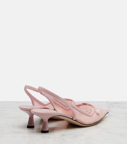 Escarpins slingback Amita 45 en dentelle - Jimmy Choo - Modalova