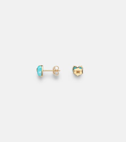 Boucles d’oreilles en or 14 ct (585/1000) avec diamants et - Sydney Evan - Modalova