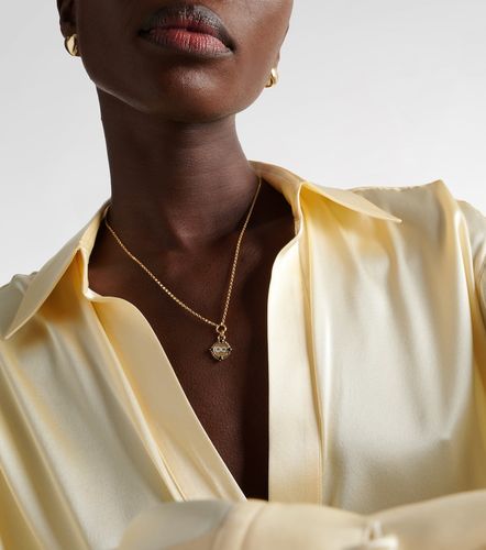 Collier Infinite Gratitude en or 18 ct, diamants et saphirs - FoundRae - Modalova