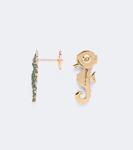 Yvonne Léon Boucles d’oreilles Hippocampe en or 18 ct et pierres précieuses - Yvonne Leon - Modalova