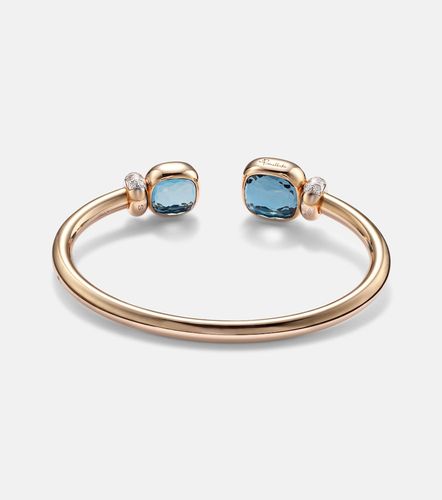 Bracelet Nudo en or rose 18 ct, topazes et diamant - Pomellato - Modalova
