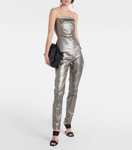 Leggings en denim métallisé - Rick Owens - Modalova