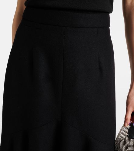 Jupe midi Peplum en laine mélangée - Patou - Modalova