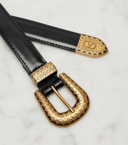 Ceinture VLogo Signature en cuir - Valentino Garavani - Modalova