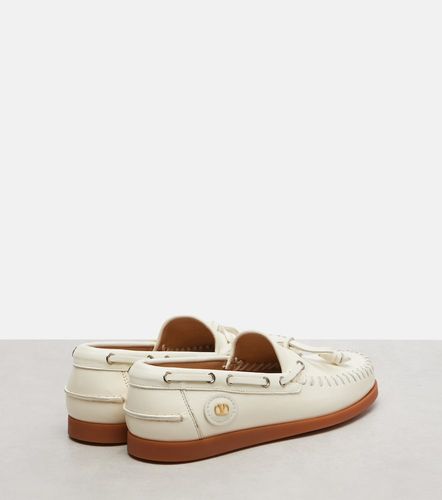 Chaussures bateau Palm Avenue VLogo en cuir - Valentino Garavani - Modalova